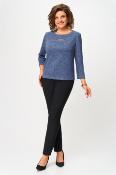 Блуза DaLi 5786 голубая - фото 1