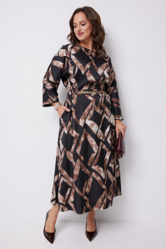 Платье Твой имидж 2247 черный_принт - фото 3