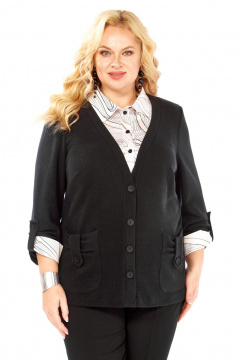 Джемпер Элль-стиль 541/10 черный - фото 1