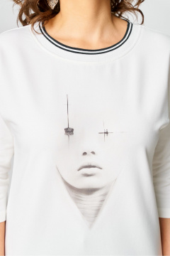 Джемпер Rumoda 2254_дл. молочный - фото 4