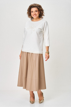 Джемпер Rumoda 2261_дл. молочный - фото 5