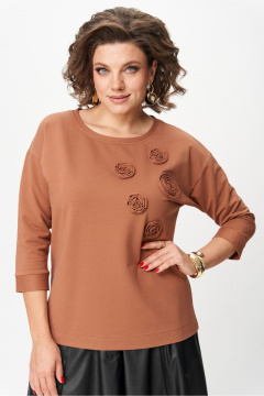 Джемпер Rumoda 2268 коричневый - фото 4