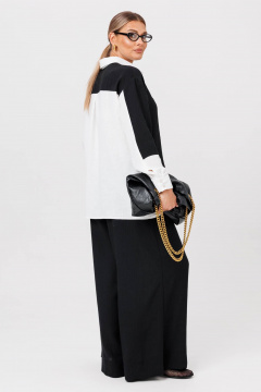 Блуза, брюки Anastasia 1242.2 черно-белый - фото 5