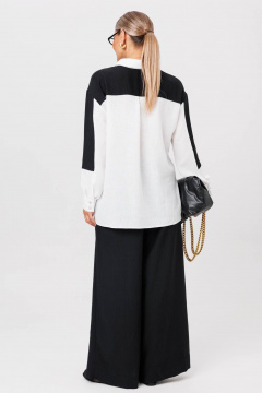 Блуза, брюки Anastasia 1242.2 черно-белый - фото 2