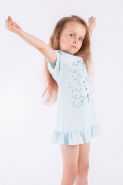 Сорочка 8 Марта 13265-5С536Д40-146 голубой - фото 3