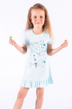 Сорочка 8 Марта 13265-5С536Д40-98,104 голубой - фото 1