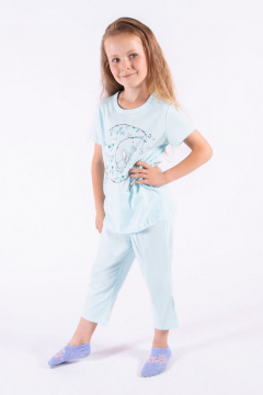 Капри, майка 8 Марта 13268-5С537Д40-98,104 голубой - фото 2