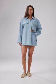 Рубашка T.N.D М611/1 голубой - фото 2