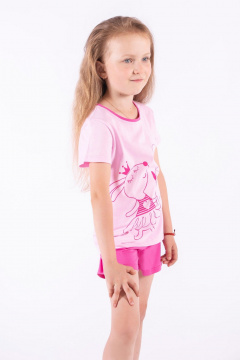 Майка, шорты 8 Марта 13269-5С545Д40-146 розовый - фото 4