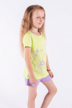 Майка, шорты 8 Марта 13269-5С545Д40-146 салат - фото 3