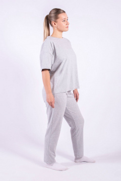 Брюки, футболка 8 Марта 15032-5С5026Д40-164 серый - фото 3