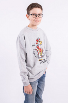 Джемпер 8 Марта 133550-5С5014Д40-122,128 серый - фото 3