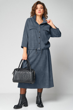 Жакет, юбка Мишель стиль 1330 индиго - фото 3