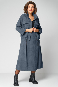 Жакет, юбка Мишель стиль 1330 индиго - фото 1