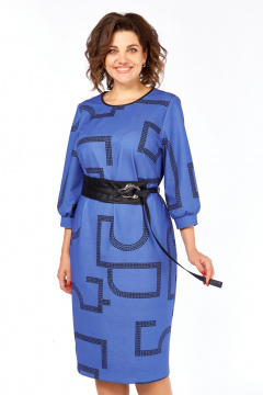 Платье Rishelie 1000 синий - фото 5