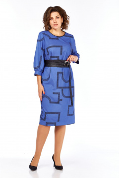 Платье Rishelie 1000 синий - фото 4