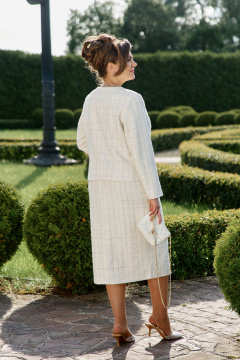 Жакет, топ, юбка Vittoria Queen 26213 молочный - фото 3