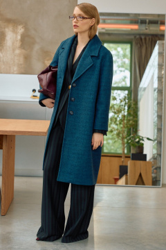 Пальто Lokka 1722 синий - фото 4