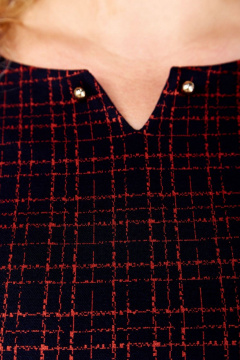 Платье СиБон 0291 красная_клетка - фото 2