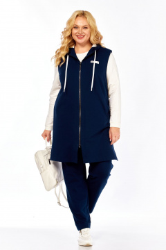 Блуза, брюки, жилет Bonna Image 759/1 синий - фото 1