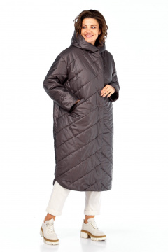 Пальто Диомант 2115 горький_шоколад - фото 2