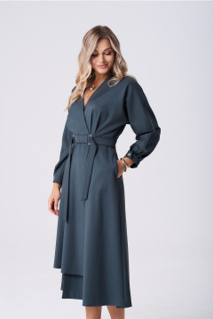 Платье AMUAR 1083 серо-синий - фото 4