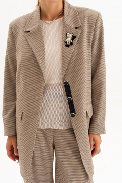 Брюки, жакет Luna 261 бежевый - фото 3