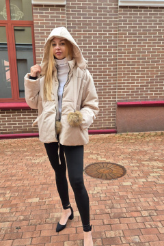 Куртка Shymoda 450-25 бежевый - фото 3