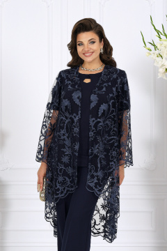 Блуза, брюки, кардиган Ninele 6078 синий - фото 3