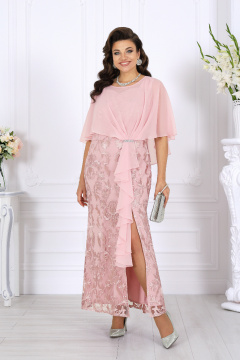 Платье Ninele 6081 пудра - фото 1