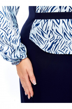 Сарафан Линия Л Б-2087 темно-синий - фото 4