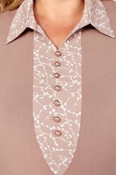 Платье Линия Л Б-2040 светло-коричневый - фото 3