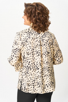 Блуза Slaviaelit 558 молочный_леопард - фото 4