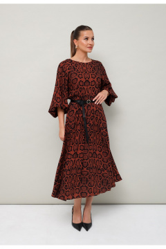 Повседневное платье с резинкой и ремнем PUR PUR 11-136/8 - фото 3