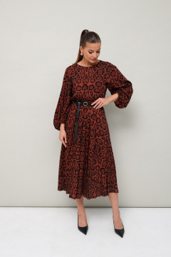 Повседневное платье с резинкой и ремнем PUR PUR 11-136/8 - фото 2