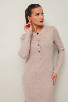 Платье трикотажное полуприлегающего силуэта с пуговицами PUR PUR 11-316/3 - фото 4