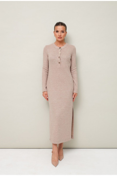 Платье трикотажное полуприлегающего силуэта с пуговицами PUR PUR 11-316/3 - фото 1
