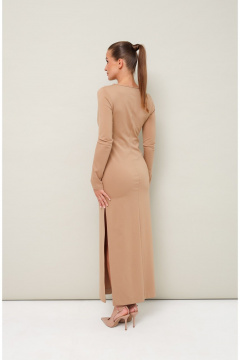 Миди-платье из трикотажного полотна с вырезом капля PUR PUR 11-348/1 - фото 5