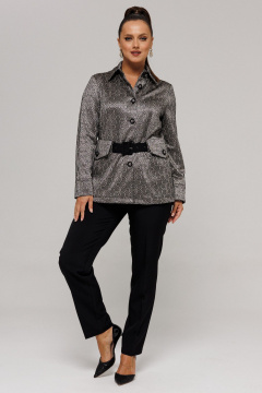 Брюки, жакет Galean Style 827.1 черный_серый-кольца - фото 1