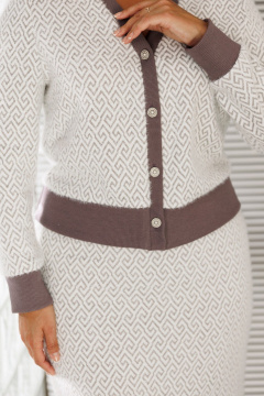 Жакет, юбка Galean Style 903.1 фиолетовый_орнамент - фото 4