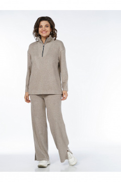 Брюки, джемпер Пинск-Стиль 3114 какао - фото 1