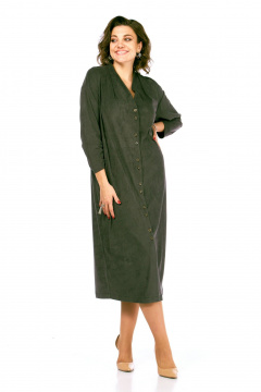 Платье Диомант 2109 хаки - фото 4