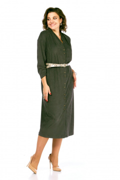 Платье Диомант 2109 хаки - фото 1