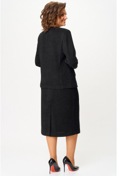 Жакет, юбка БелЭльСтиль 849-2_85_22+557-2_76_22 черный - фото 4