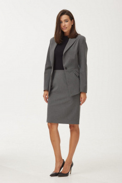 Юбка T.N.D М319 серый - фото 3