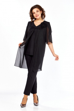 Блуза, брюки SVT-fashion 617 черный - фото 4