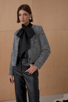 Жакет из жаккардового полотна с люрексом Mixan 2085 - фото 1