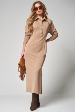 Платье Laikony L-663 капучино - фото 5