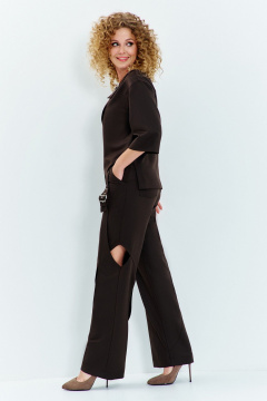 Блуза, брюки Euromoda 629 коричневый - фото 2