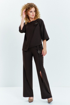 Блуза, брюки Euromoda 629 коричневый - фото 1